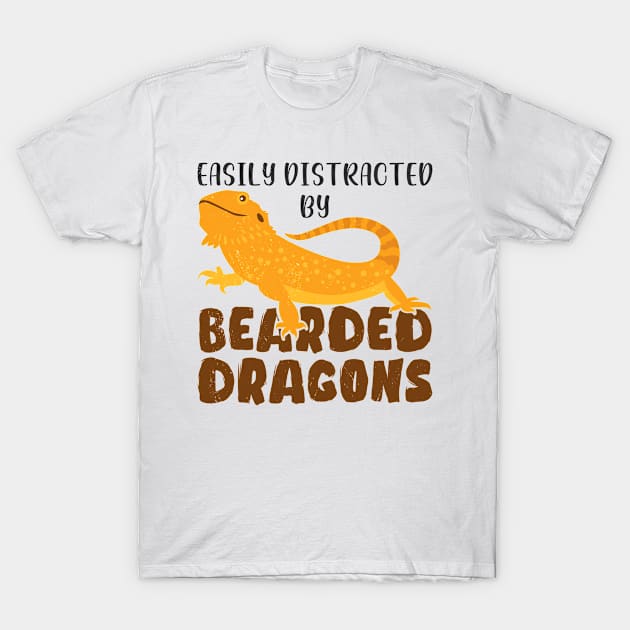 Bearded Dragon Lizard Reptile Gecko Chameleon T-Shirt by Tom´s TeeStore